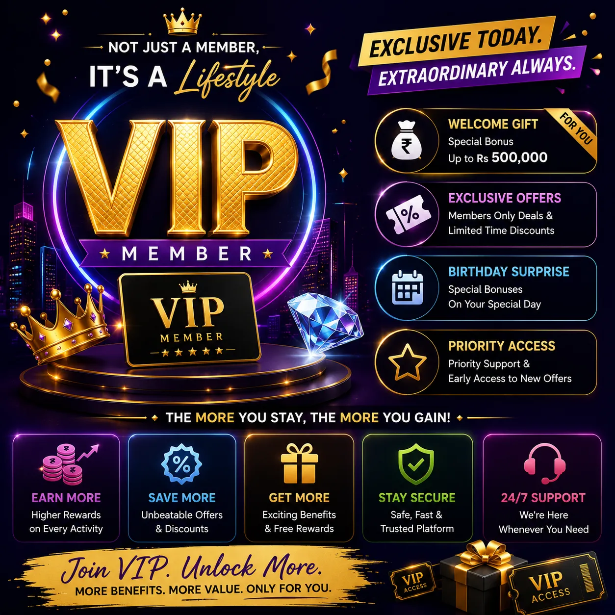 VIP Member - not just a member, it's a lifestyle